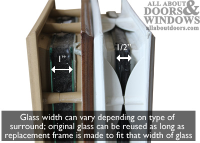 Glass thickness insert sidelite